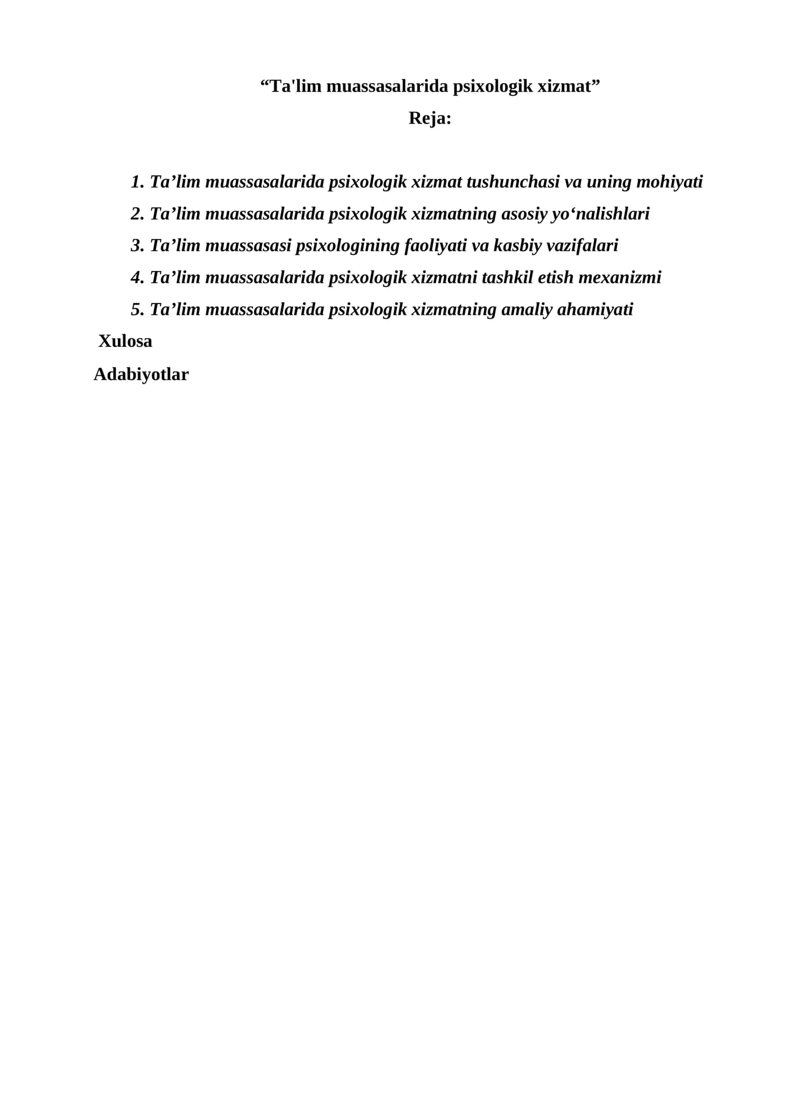 Ta'lim muassasalarida psixologik xizmat 1