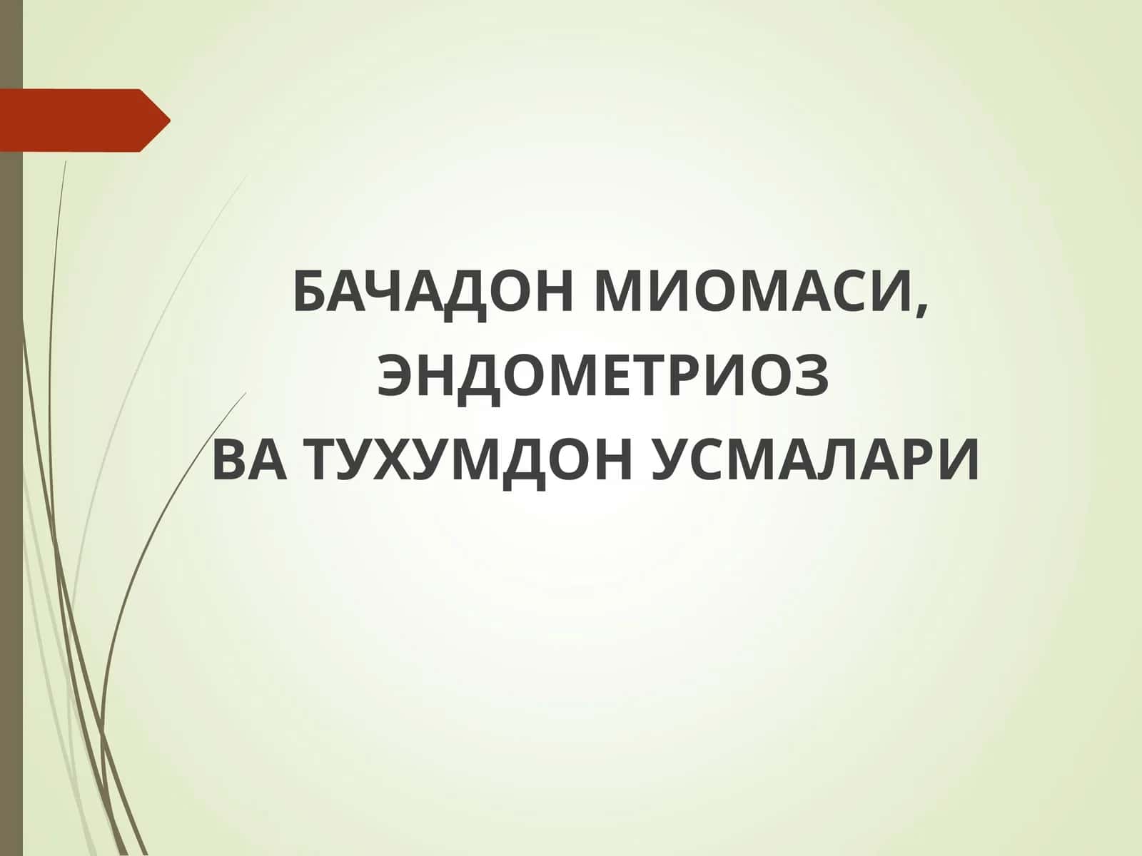 БАЧАДОН МИОМАСИ 1