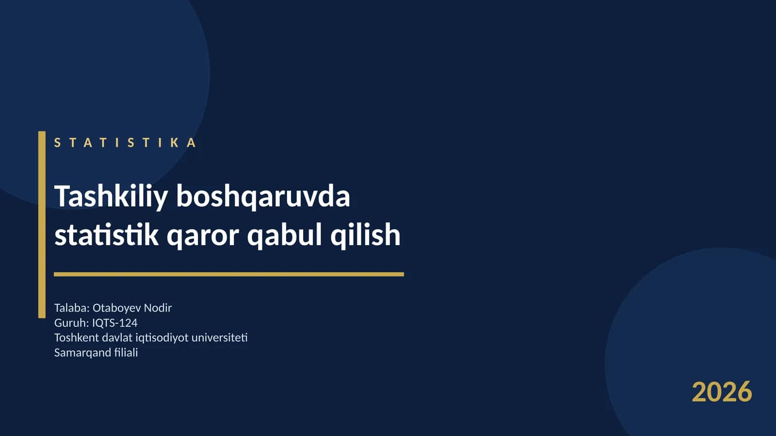 STATISTIKA 1