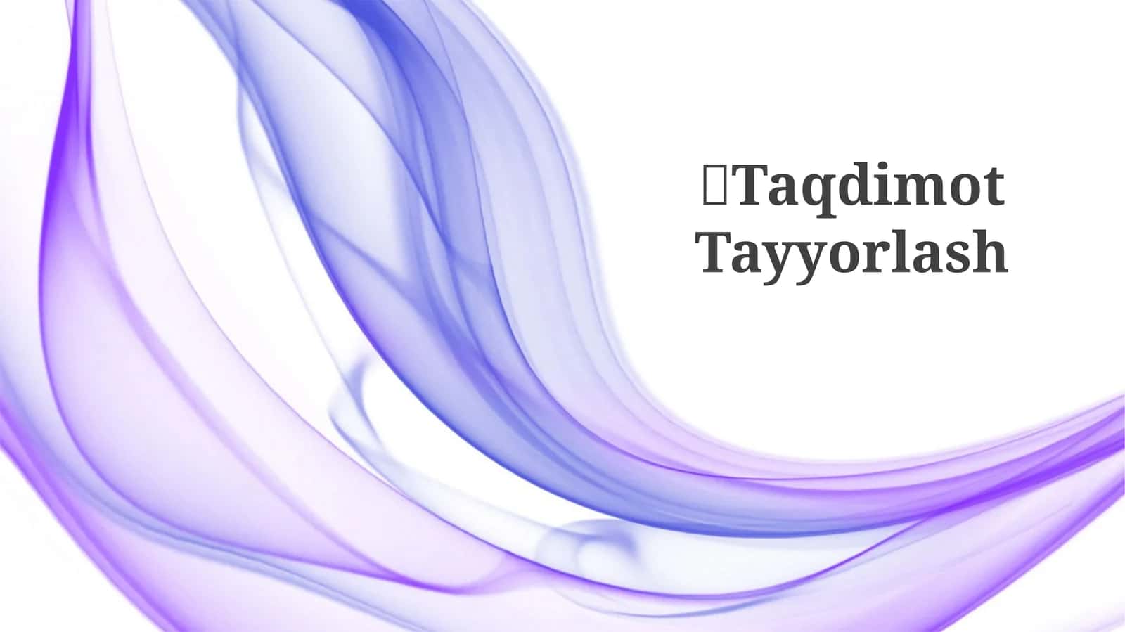 Taqdimot Tayyorlash 1