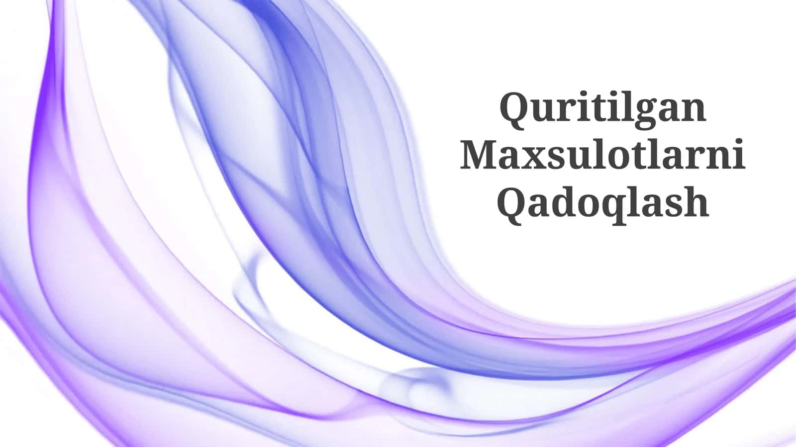 Quritilgan Maxsulotlarni Qadoqlash 1