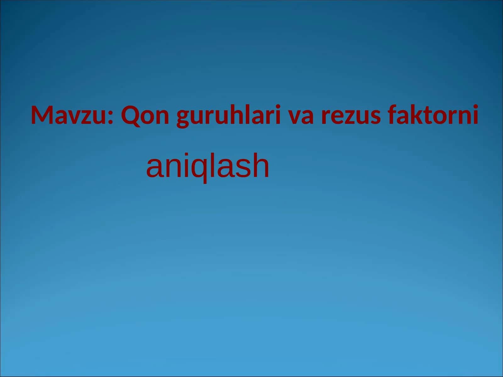 Qonguruhlarivarezusfaktorni aniqlash 1