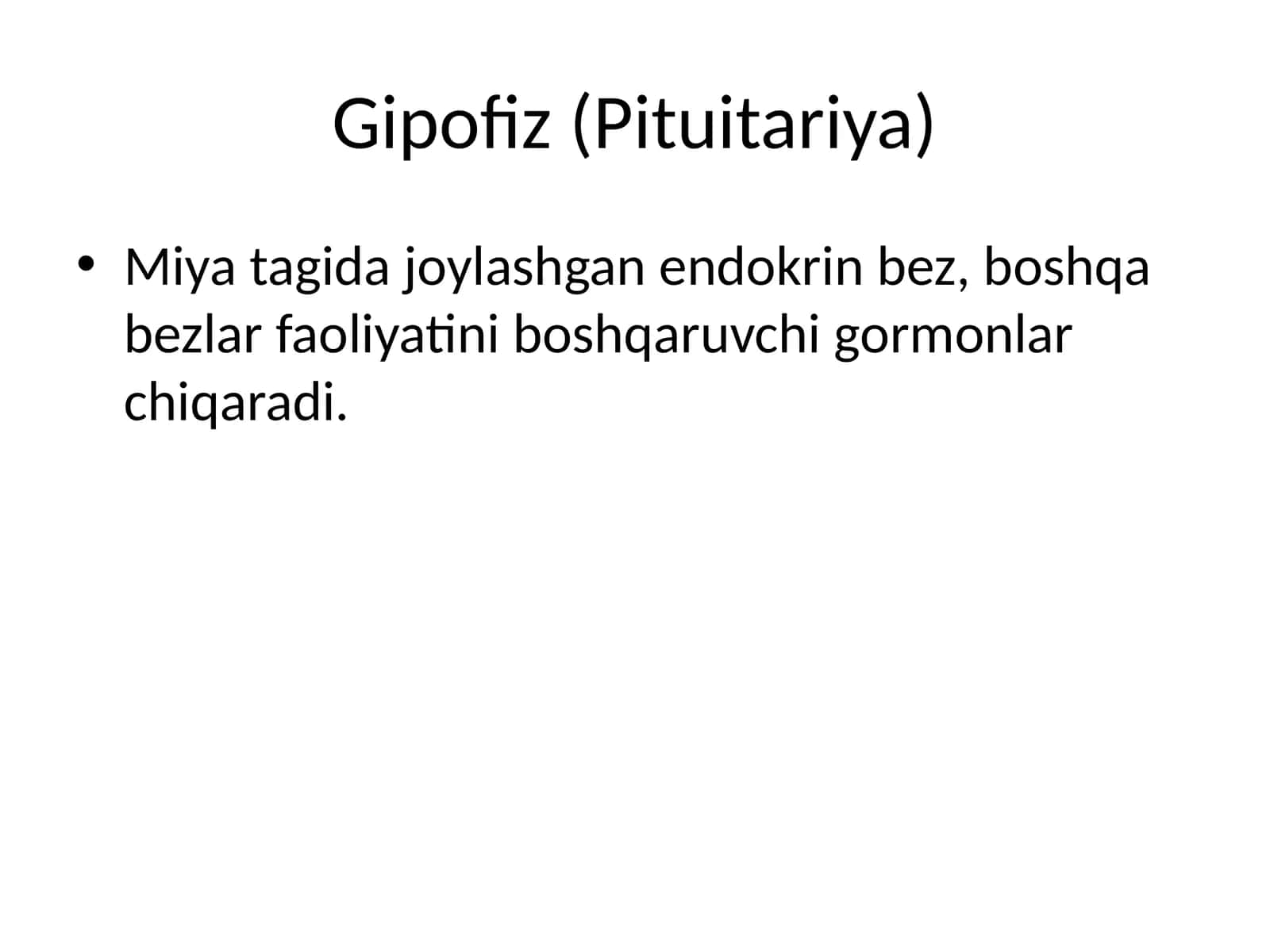 Gipofiz (Pituitariya) 1