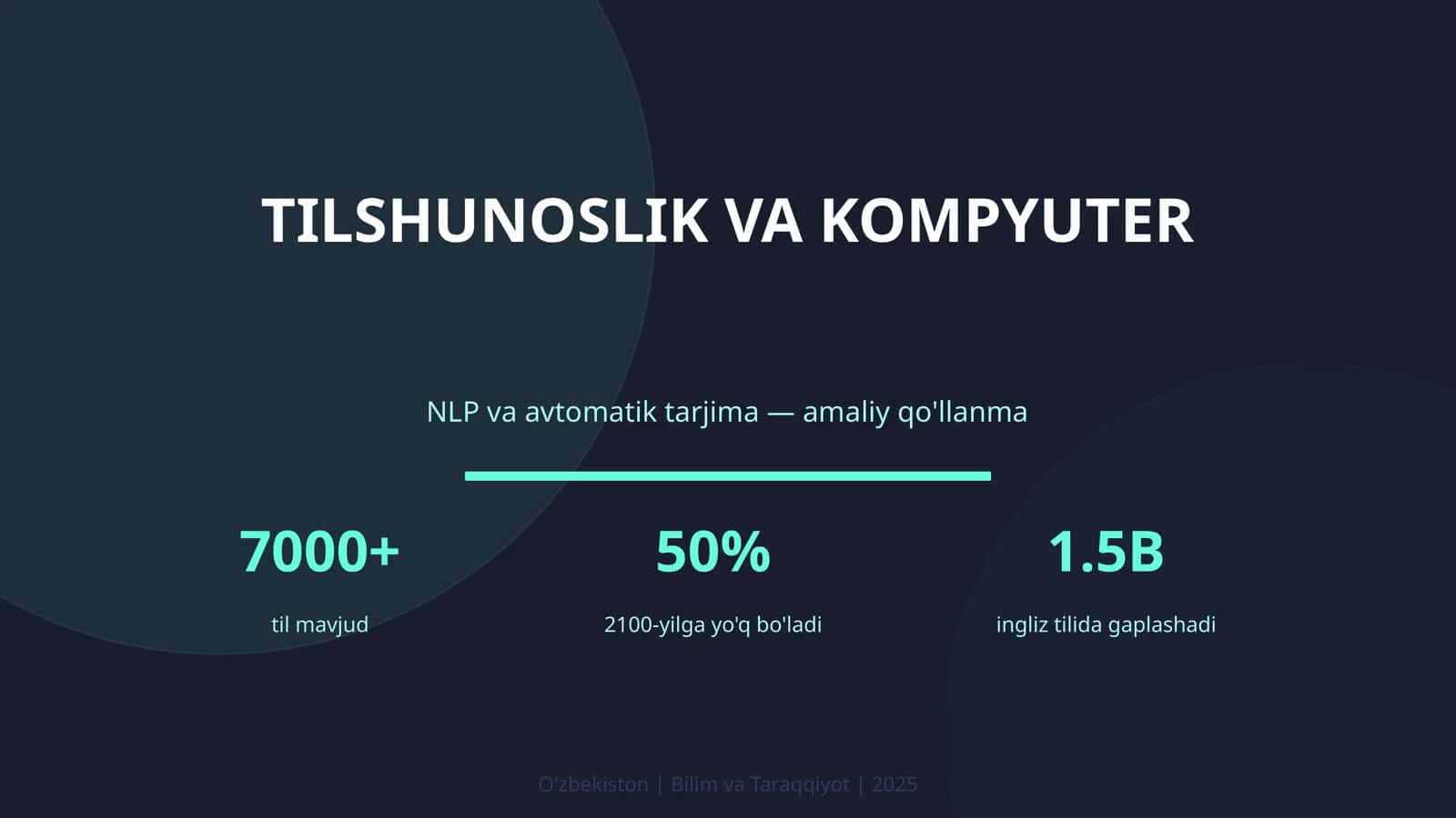 NLP va avtomatik tarjima amaliy qo'llanma 1