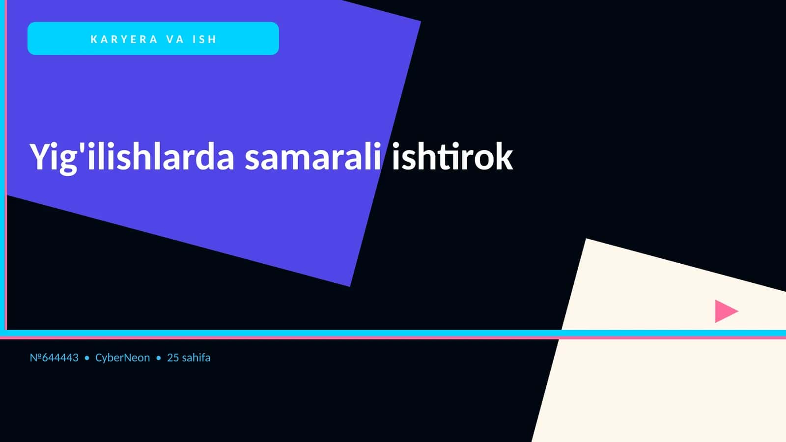 Yig'ilishlarda samarali ishtirok 1