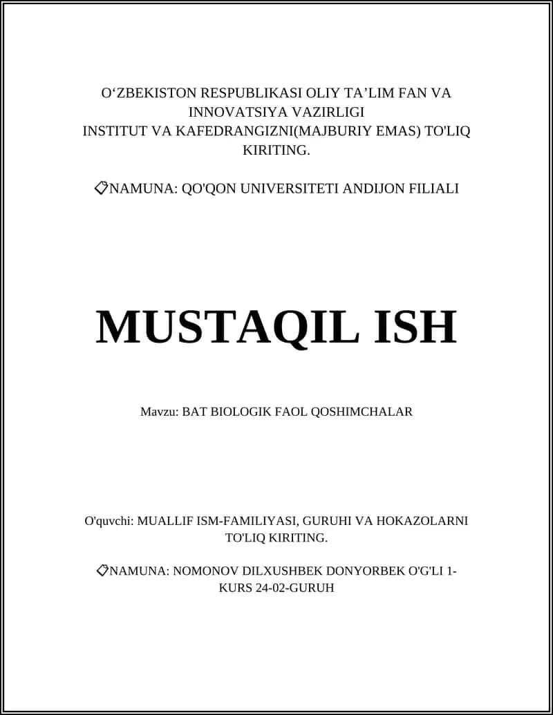 Biologik Faol Qoshimchalar 1