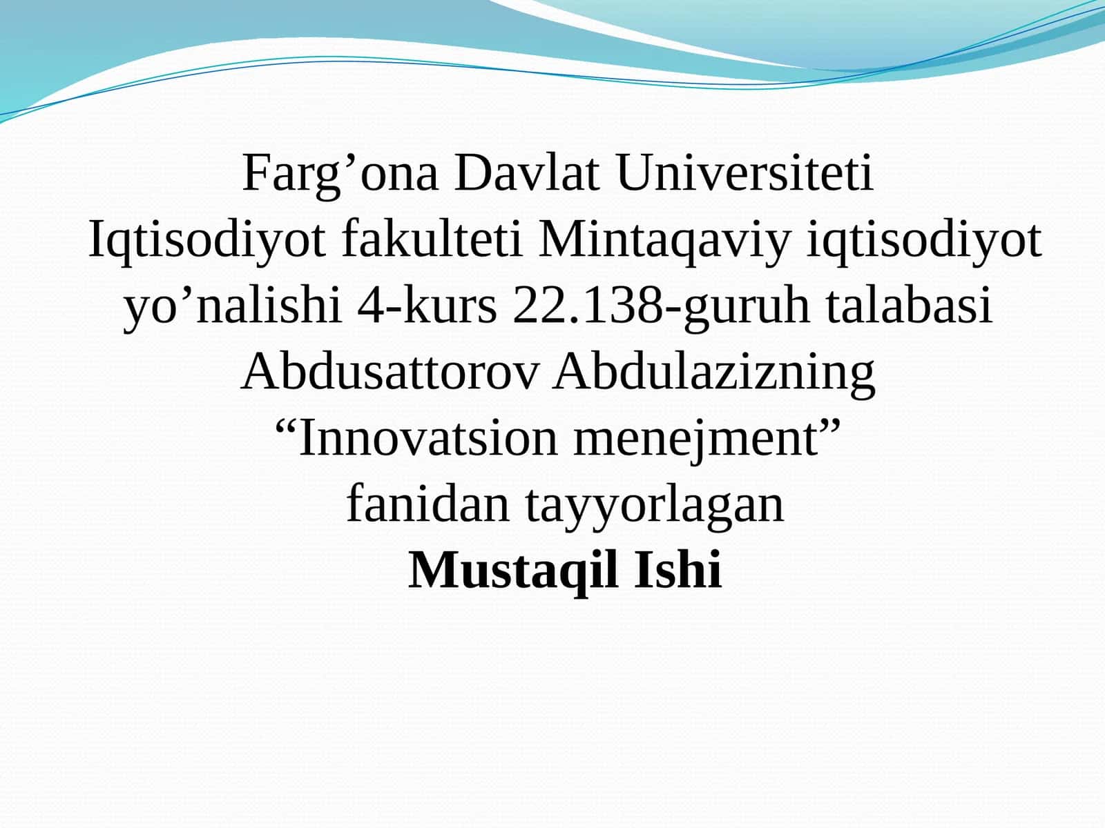 O’zbekiston dastartaplar: amaliy tajriba, muammolar va yechimlar 1