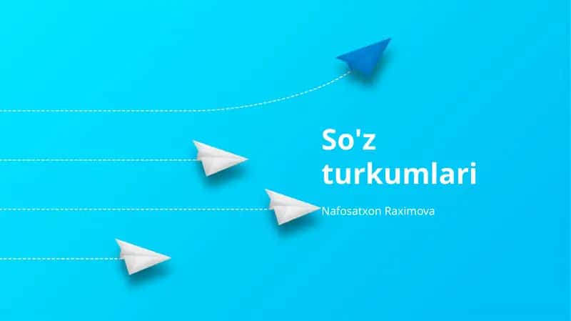 So'z turkumlari 1
