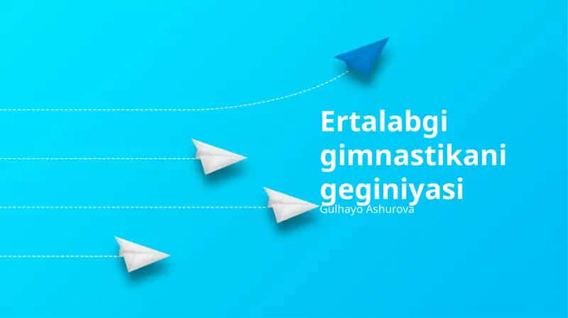 Ertalabgi gimnastikani geginiyasi 1