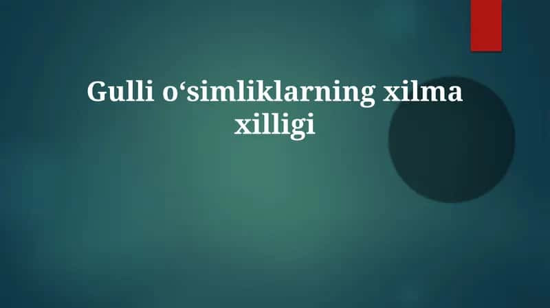 O'simliklar xilma-xilligi