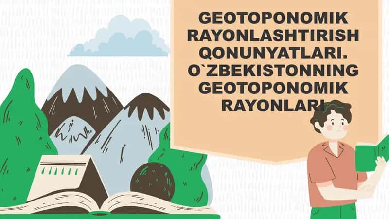 Geotoponomik Rayonlashtirish Qonunyatları 1