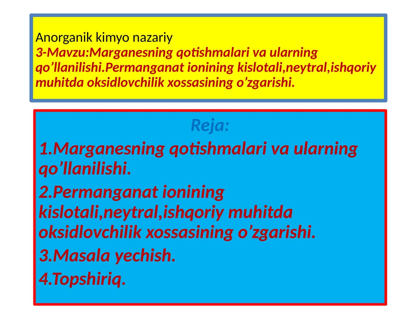 Anorganik kimyo nazariy3 1