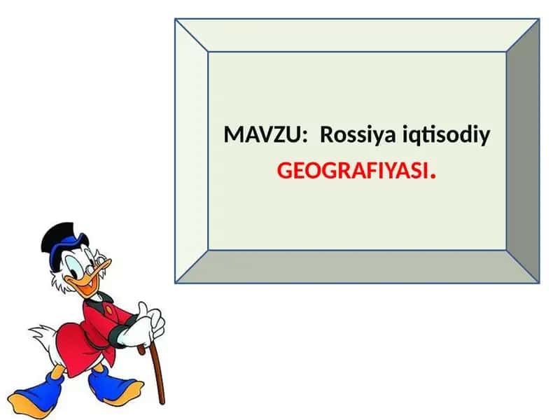 Rossiya iqtisodiy GEOGRAFIYASI 1