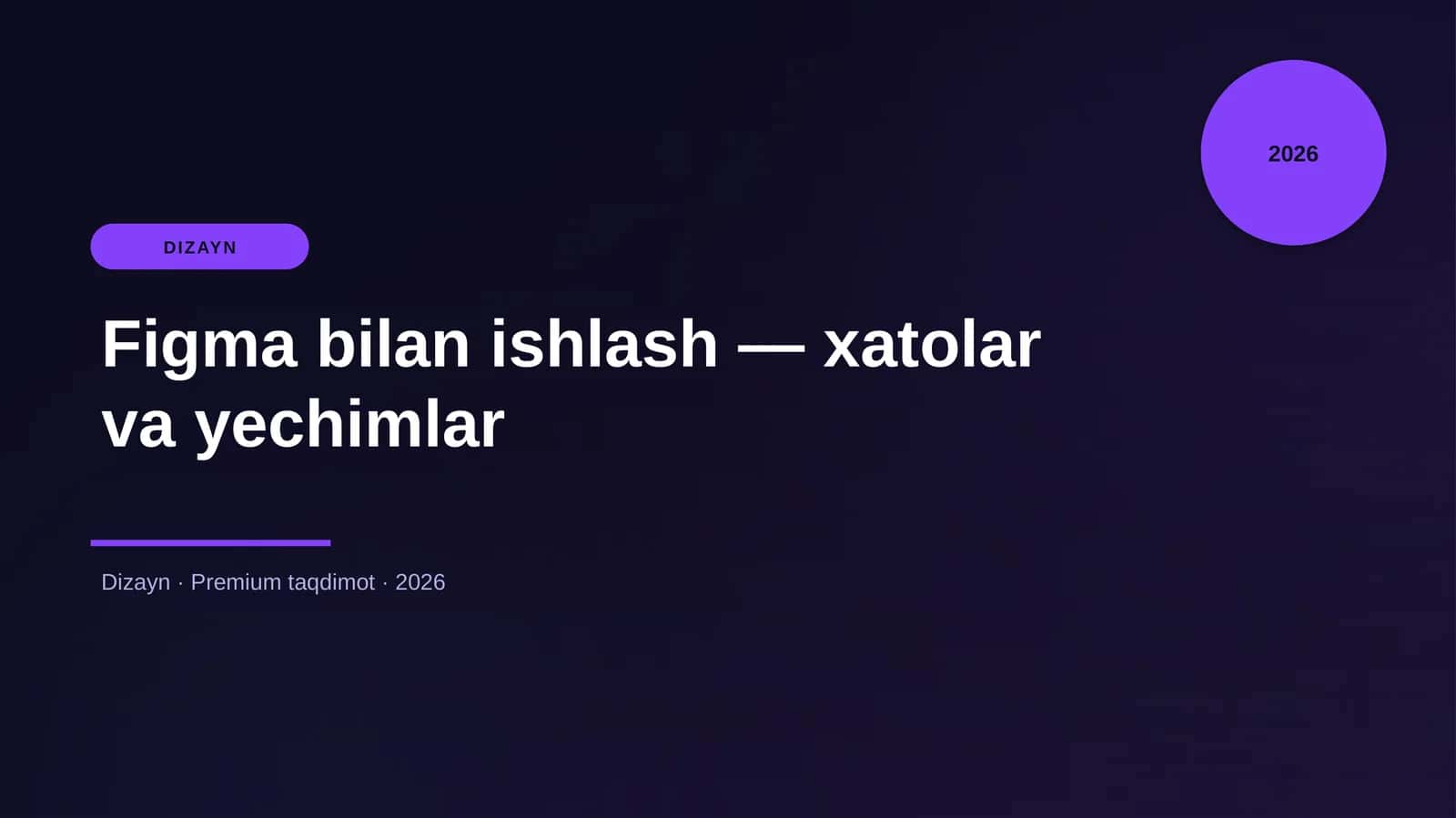 Figma bilan ishlash — xatolar va yechimlar 1