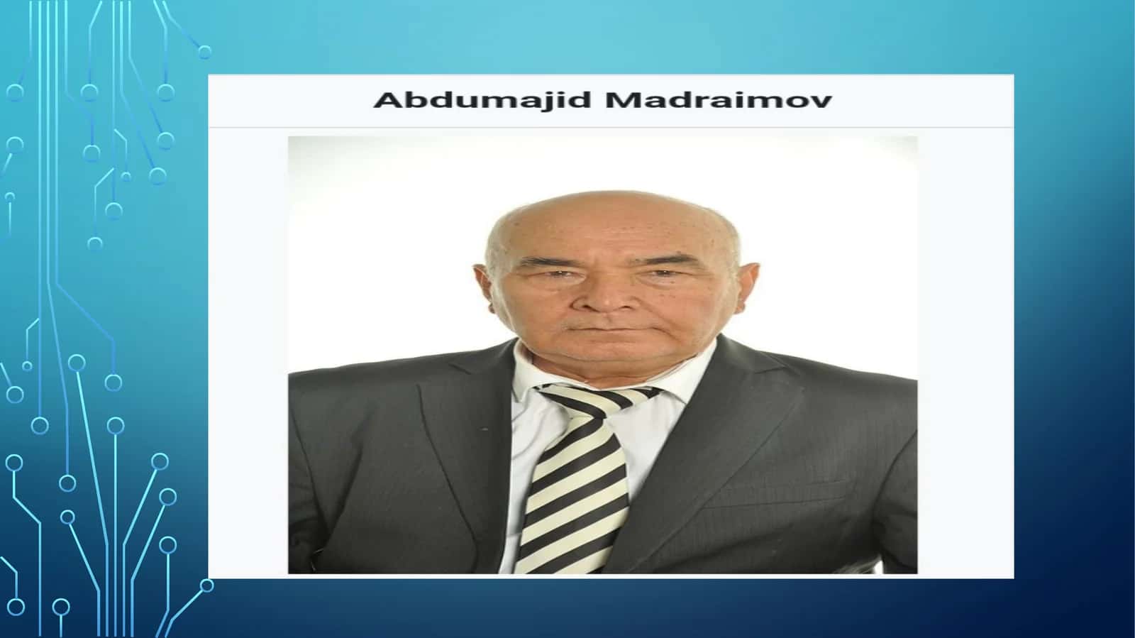 Abdumajid Abduraimovich Madraimov 1
