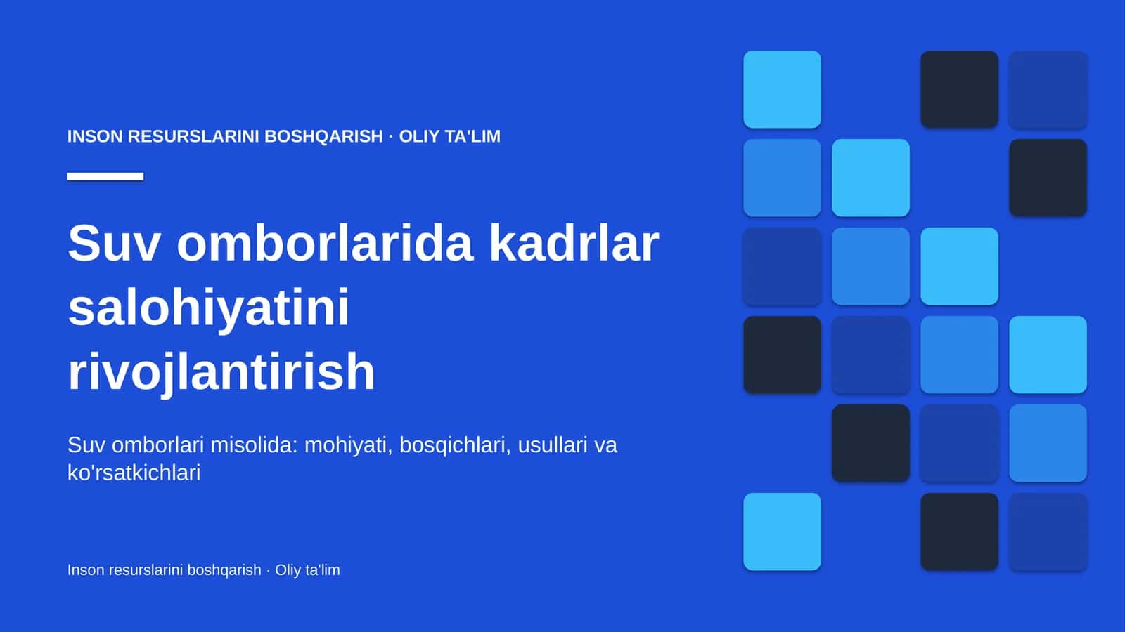 suv omborlarida kadrlar salohiyatini rivojlantirish 1595 1