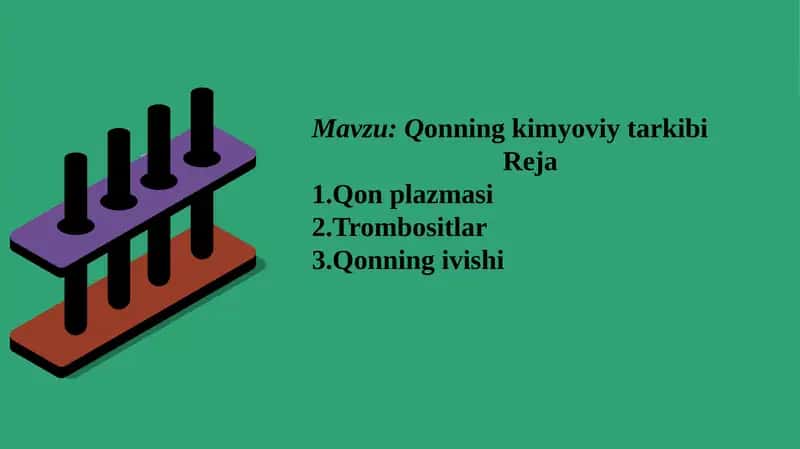 Qonning kimyoviy tarkibi 1