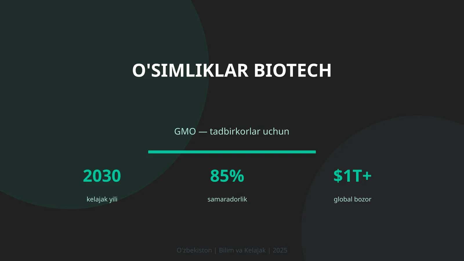 O'simliklar biotech 1