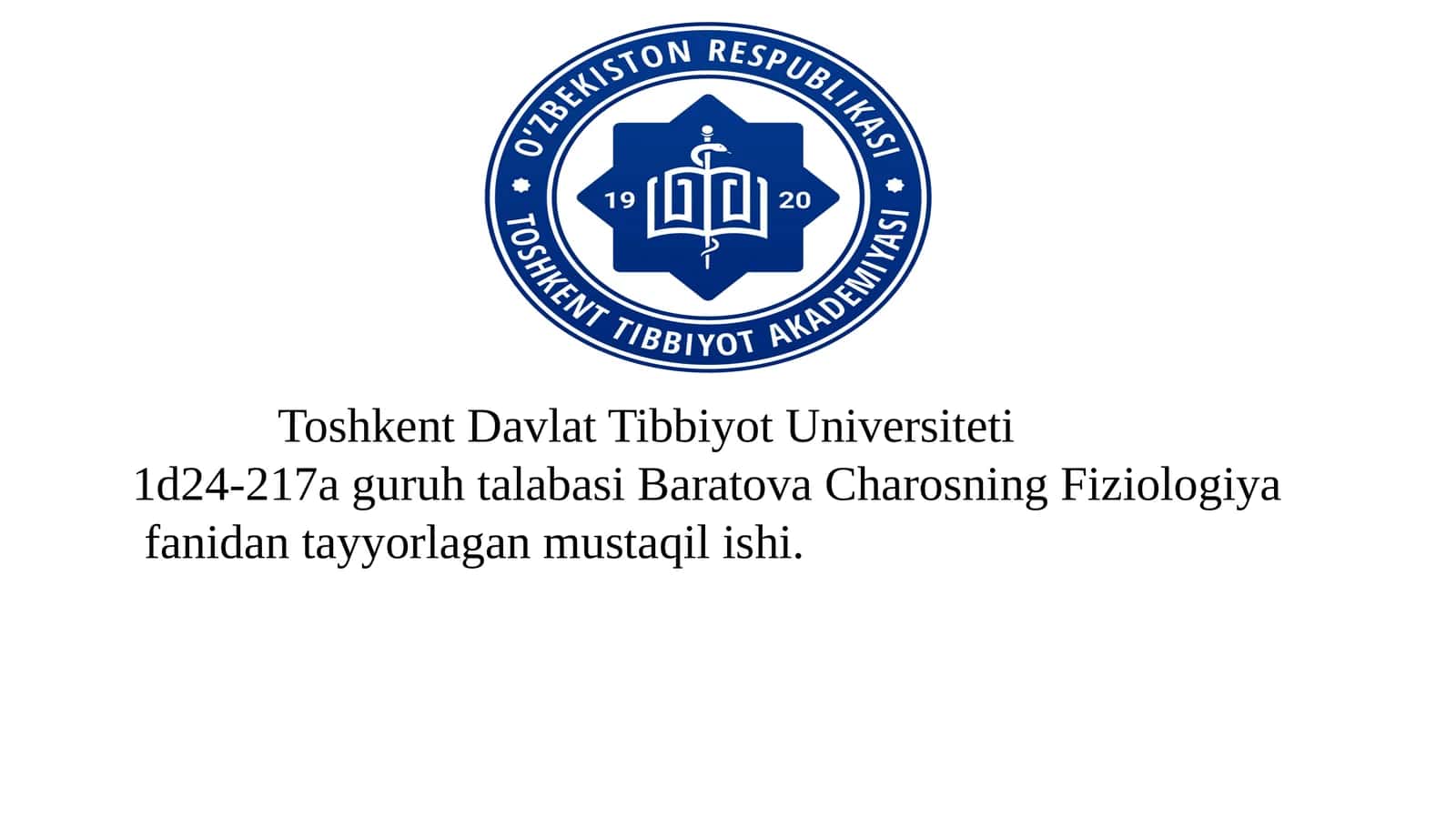 Gazlarning qonda tashilishi. Nafasning boshqarilishi 1