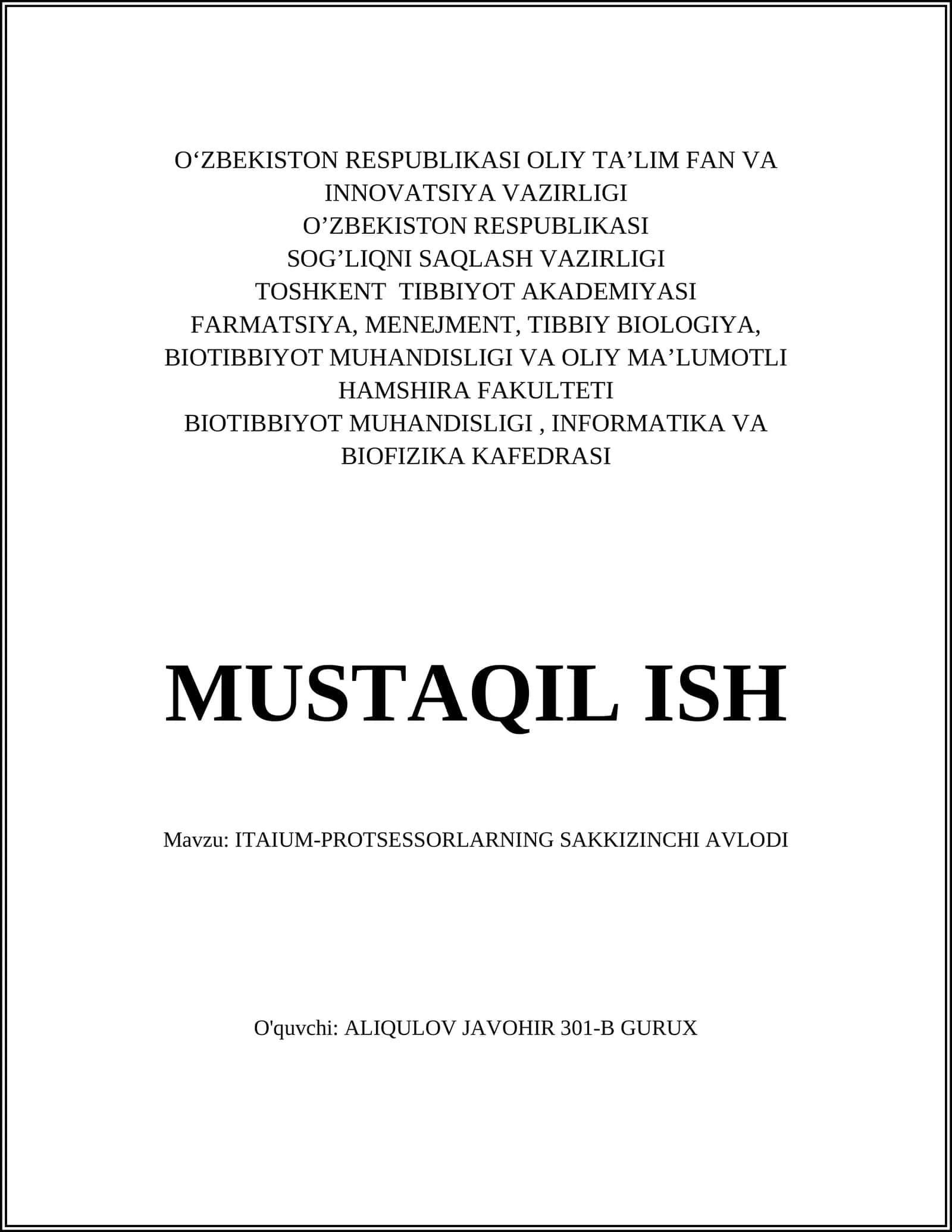 ITAIUM-PROTSESSORLARNING SAKKIZINCHI AVLODI 1