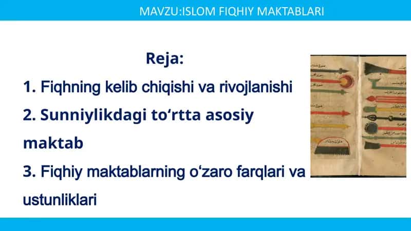 Islom fiqhiy maktablari 1