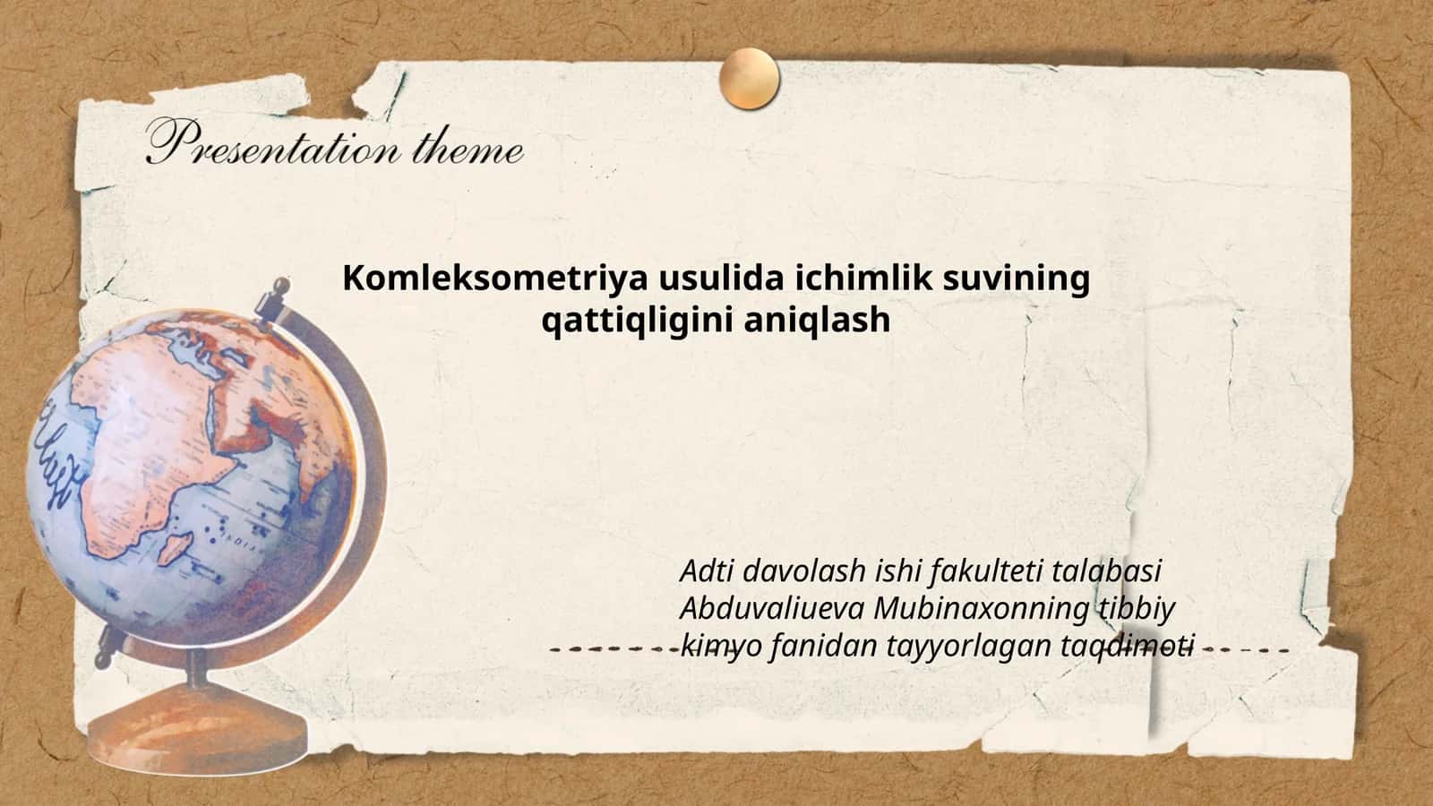 Komleksometriya usulida ichimlik suvining qattiqligini aniqlash 1