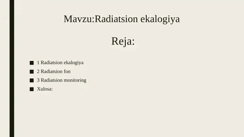 Radiatsion ekologiya 1