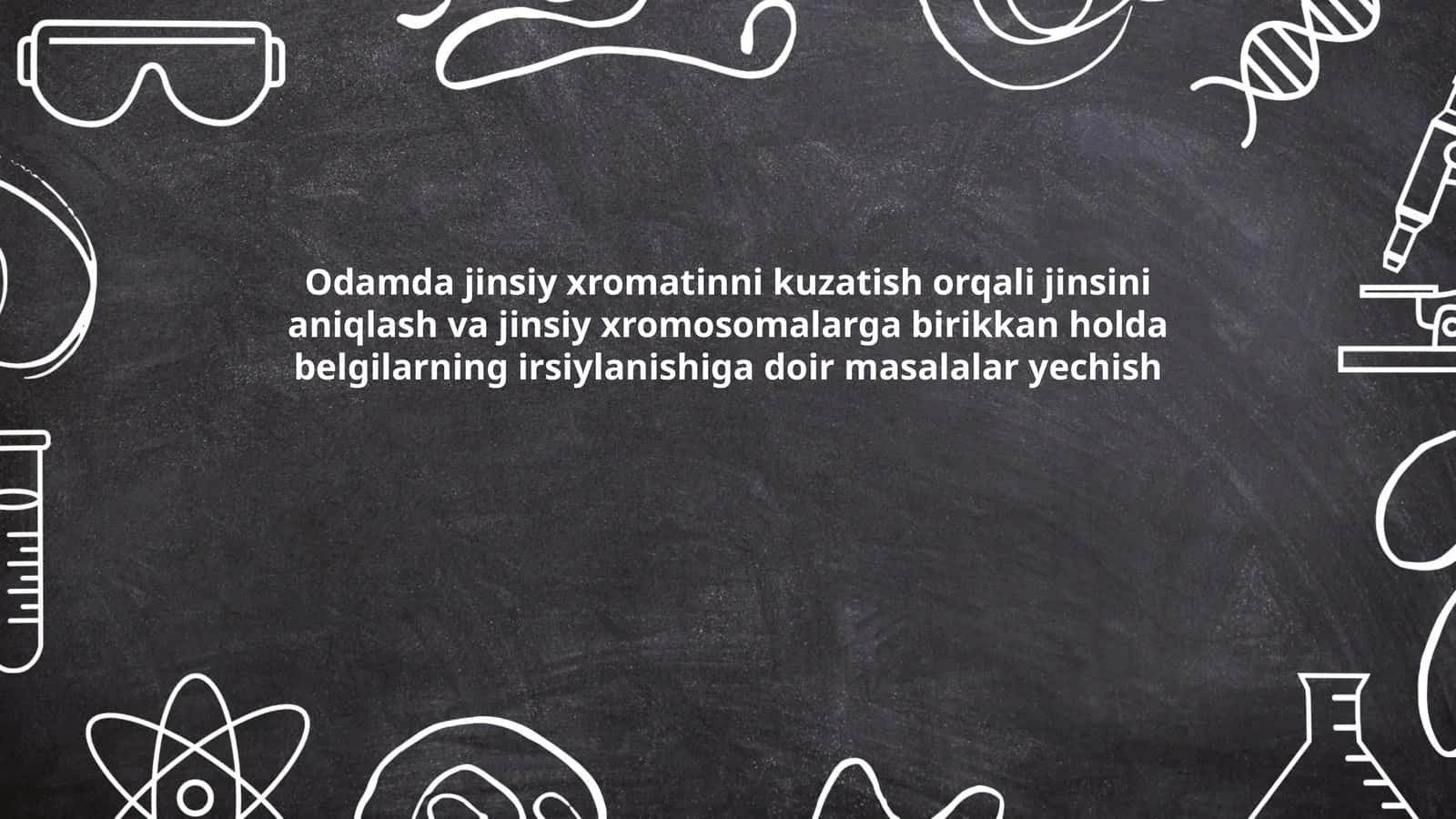 Jinsiy xromatin nima? 1