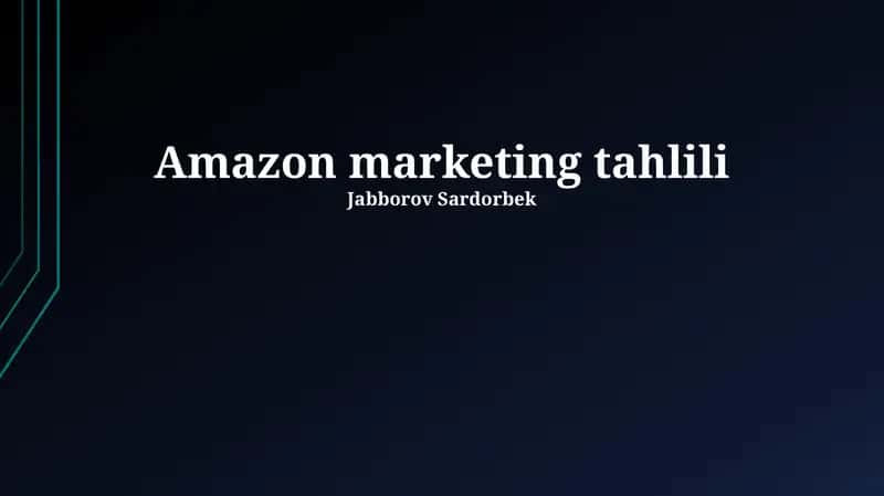 Amazon marketing tahlili 1