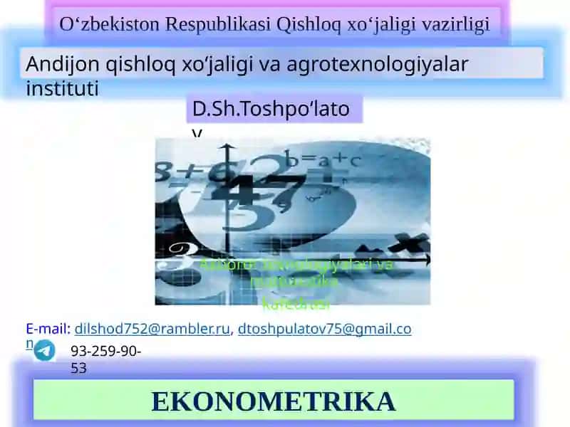EKONOMETRIKA