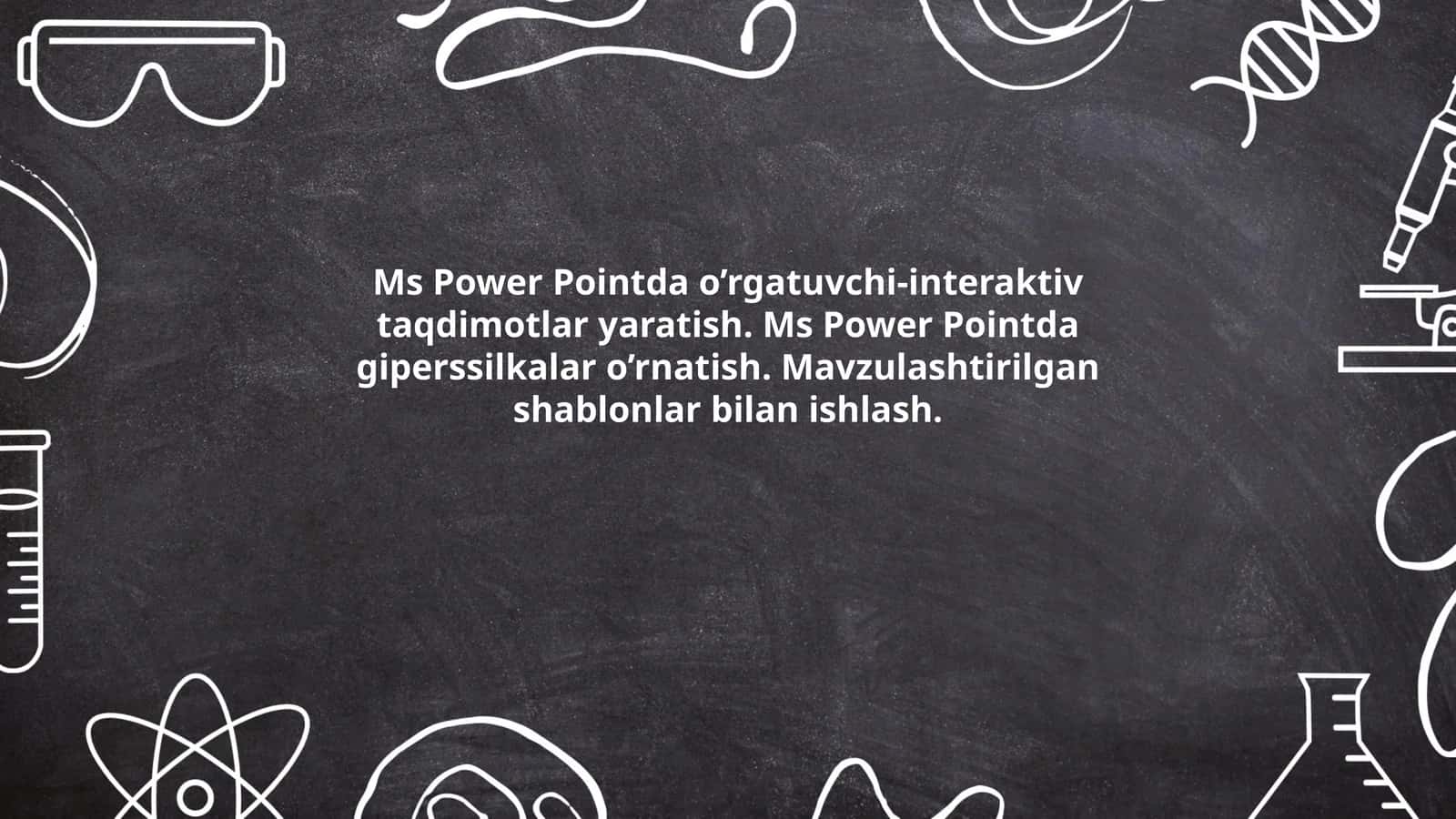 MS Power Pointda taqdimot yaratishning asoslari 1