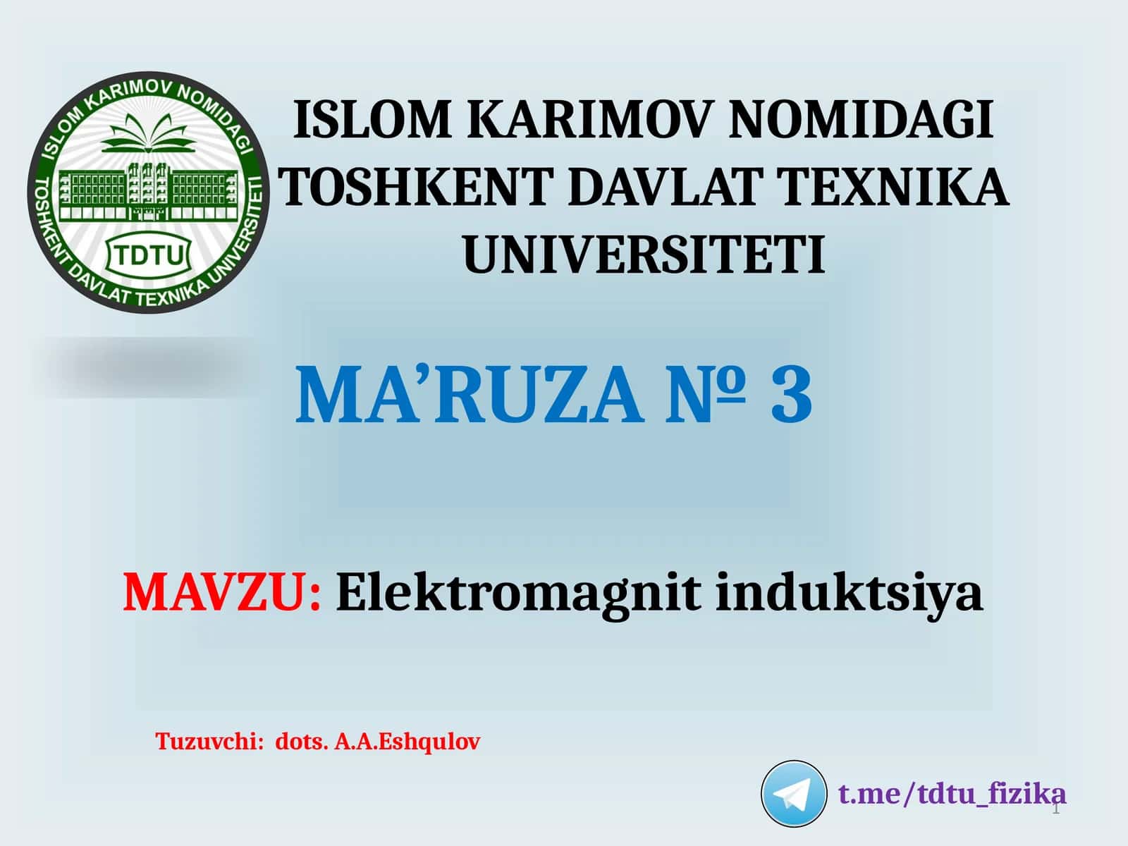 Elektromagnitinduktsiya 1