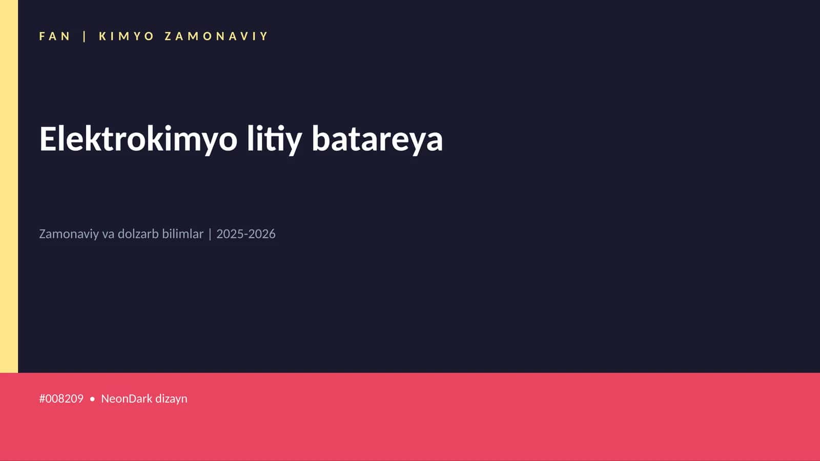 Elektrokimyo litiy batareya 1