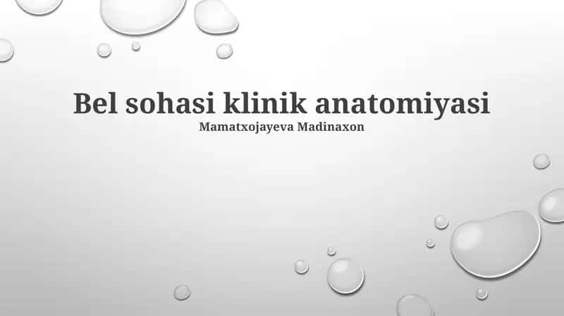 Yuzning klinik anatomiyasi 1