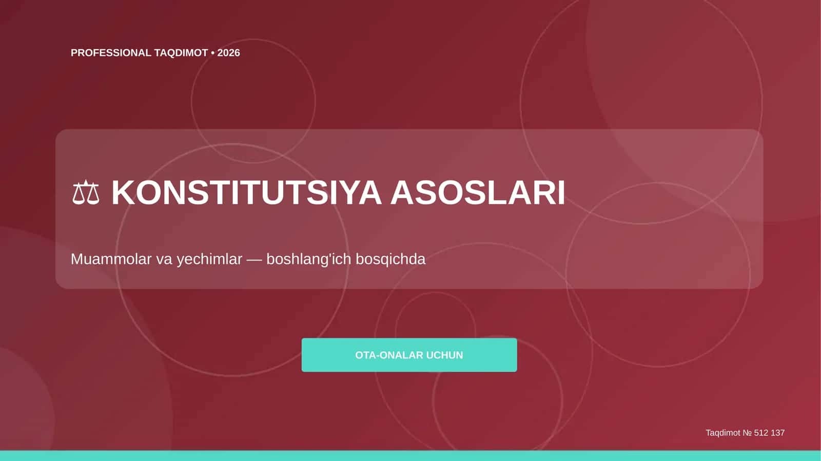 KONSTITUTSIYA ASOSLARI 1