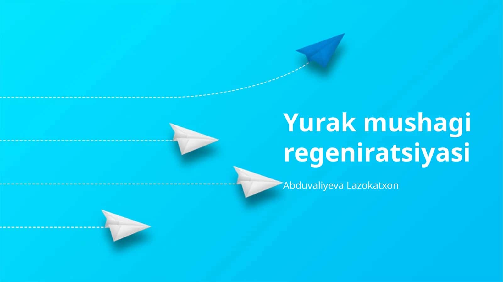 Yurak mushagi regeniratsiyasi 1