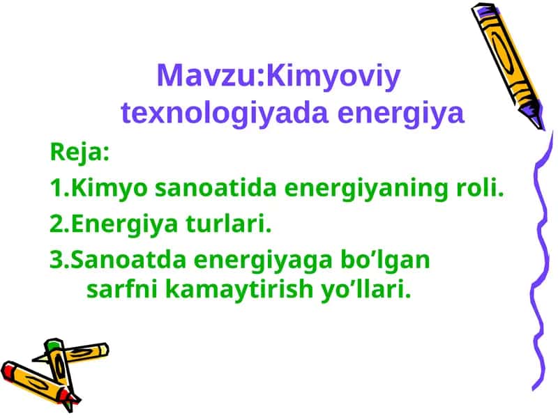 Kimyoviy texnologiyada energiya 1