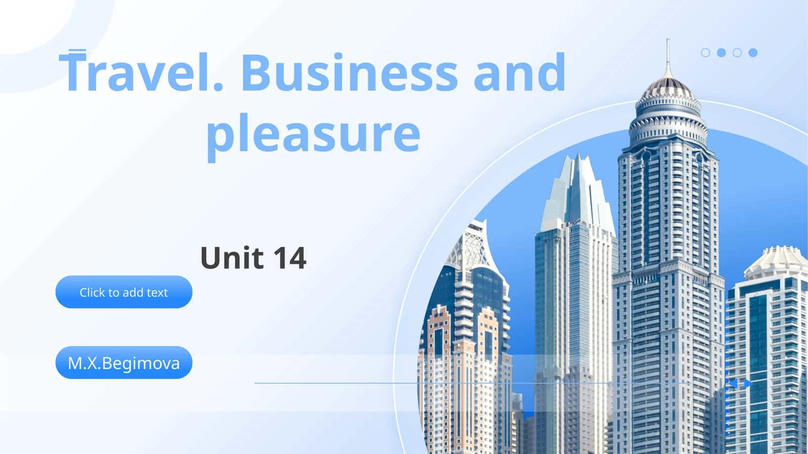 Travel. Business and pleasure 1
