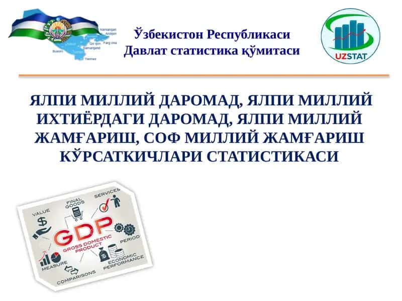 ЯЛПИ МИЛЛИЙ ДАРОМАД, ЯЛПИ МИЛЛИЙ ИХТИЁРДАГИ ДАРОМАД, ЯЛПИ МИЛЛИЙ ЖАМҒАРИШ, СОФ МИЛЛИЙ ЖАМҒАРИШ КЎРСАТКИЧЛАРИ СТАТИСТИКАСИ 1