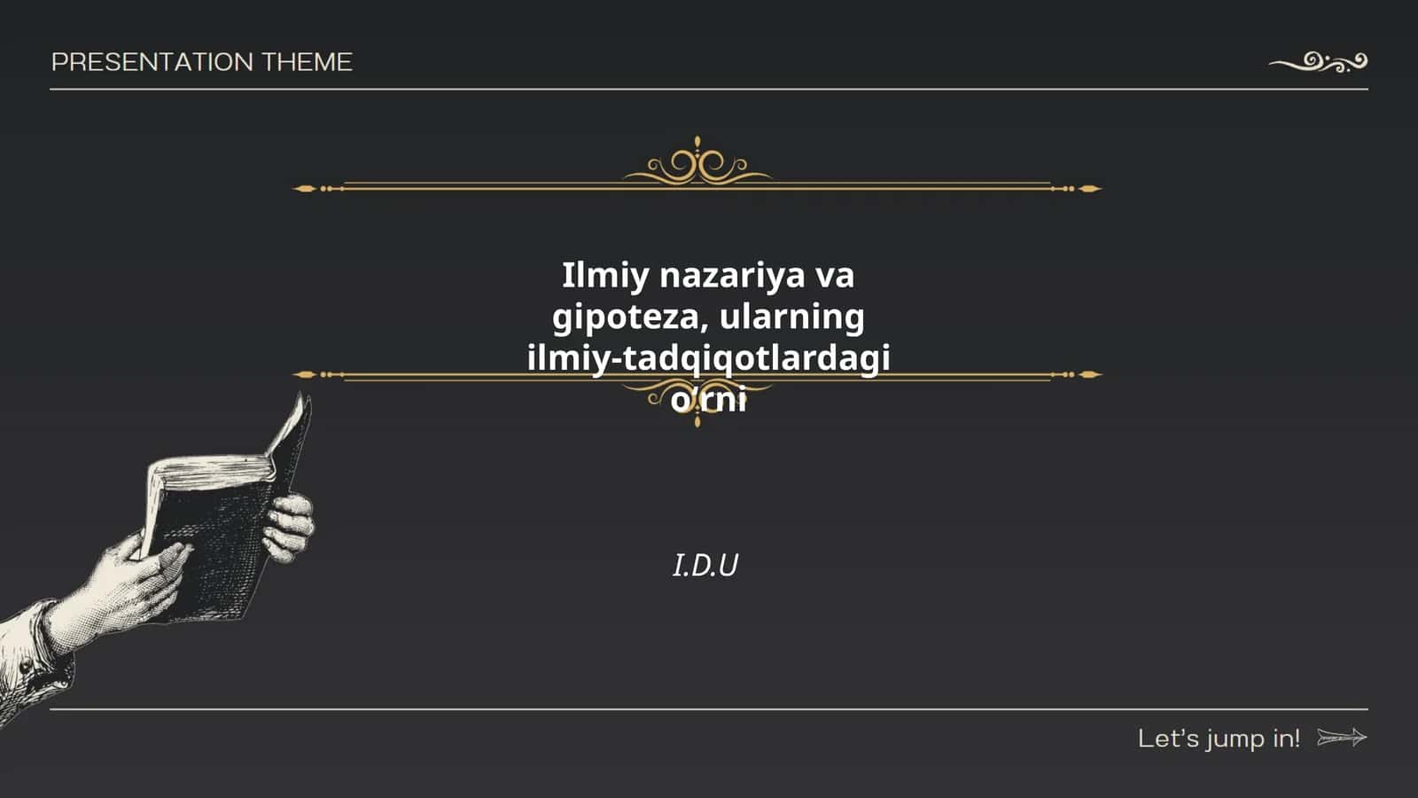 Ilmiy nazariya va gipoteza 1