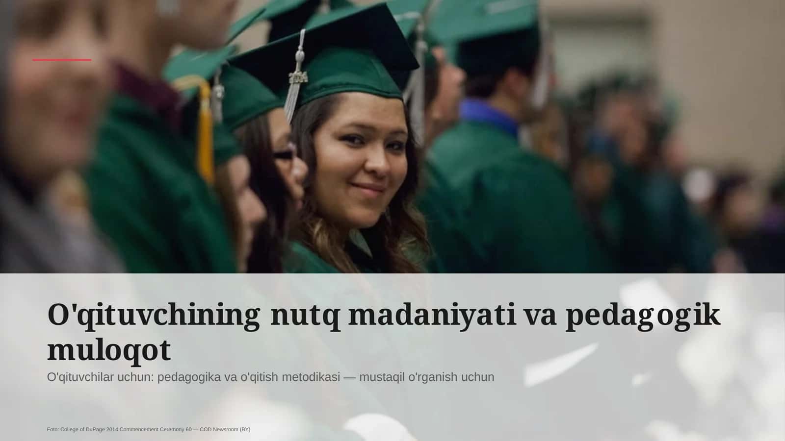 O'qituvchining nutq madaniyati va pedagogik muloqot 1