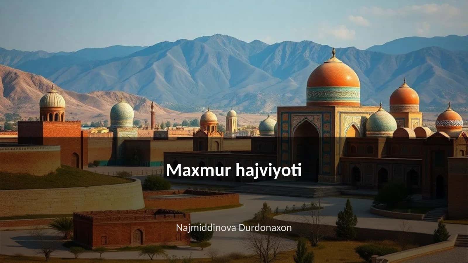 Maxmur hajviyoti 1