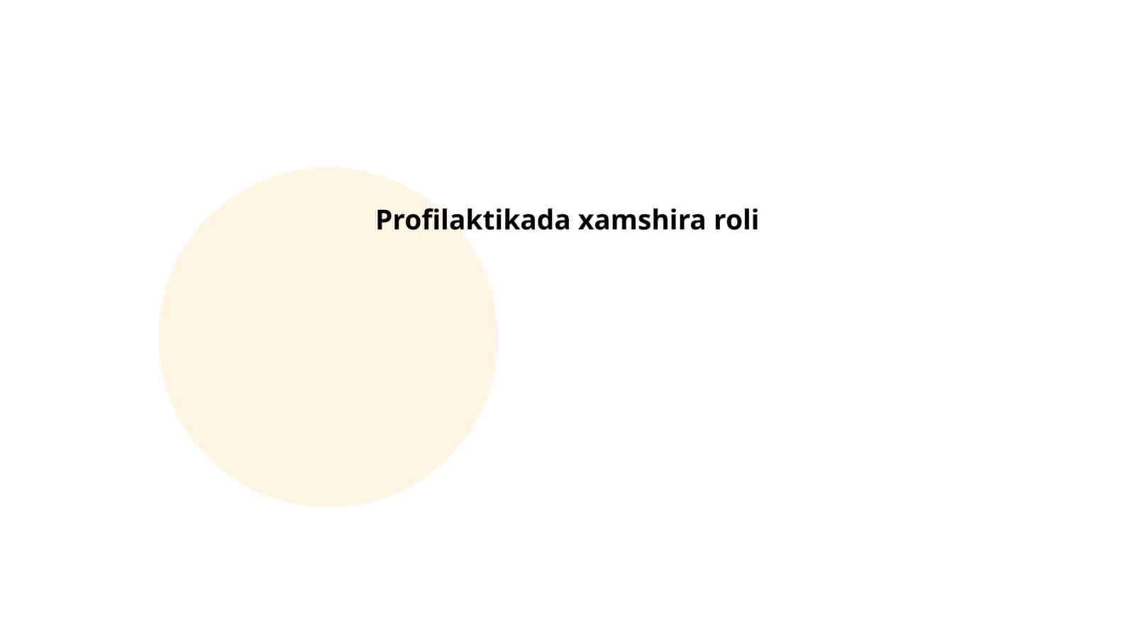 Profilaktikada xamshira roli 1