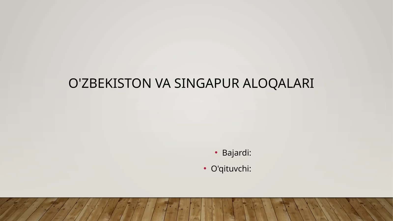 O'zbekiston va Singapur aloqalari 1
