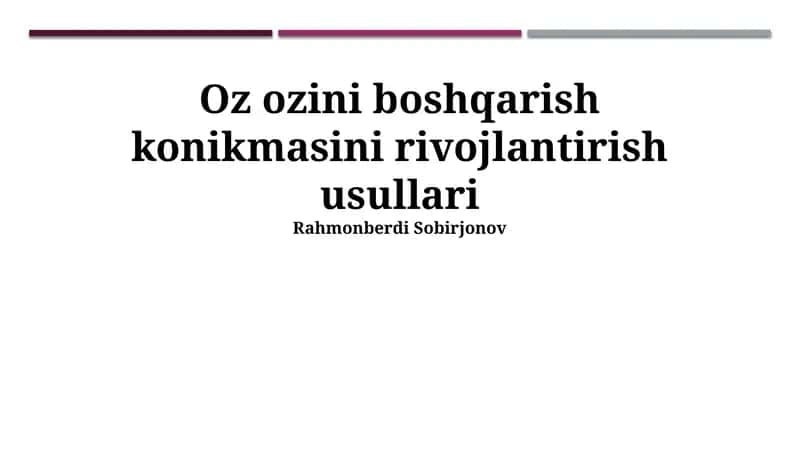 Motivatsiyani saqlash usullari 1