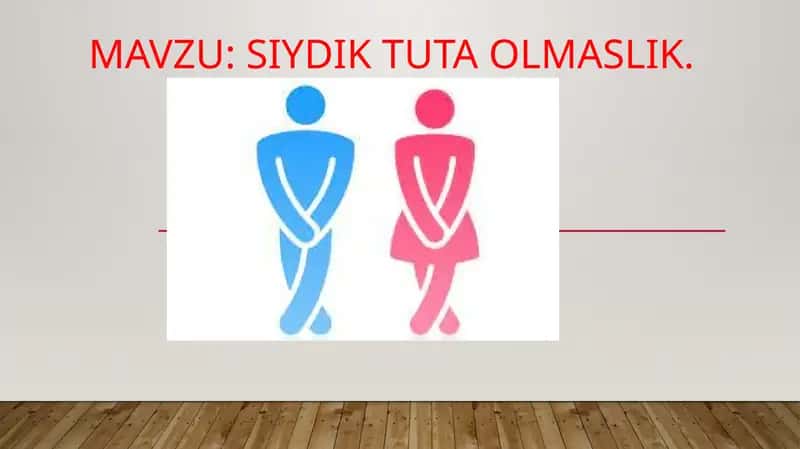 Siydiktutaolmaslik 1