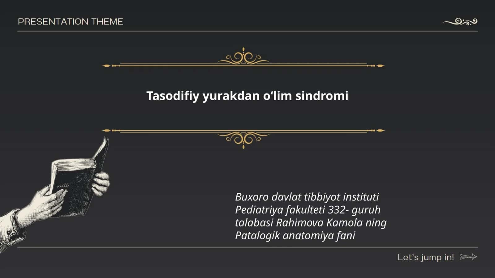 Tasodifiy yurakdan oʻlim sindromi 1