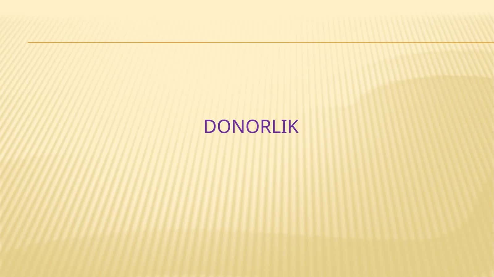 DONORLIK 1