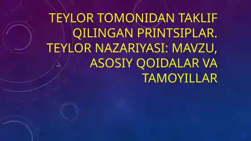 Teylor Nazariyasi