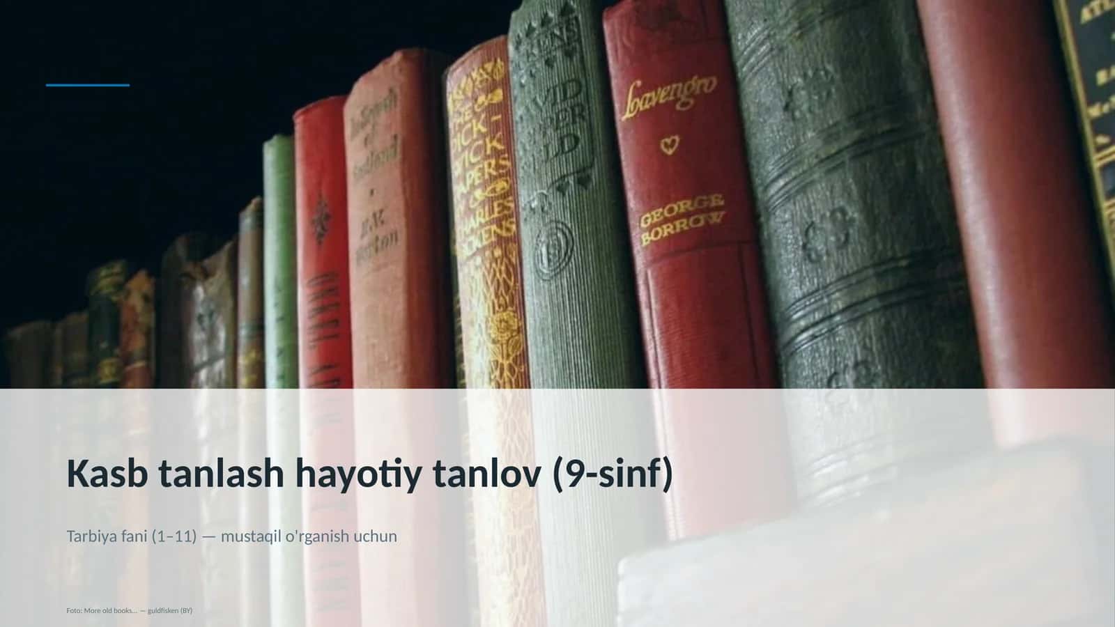 Kasb tanlash hayotiy tanlov (9-sinf) 1